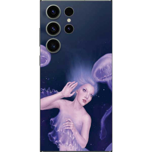Mermaid and Jellyfish by Rachel Anderson Galaxy S25 Ultra Skin